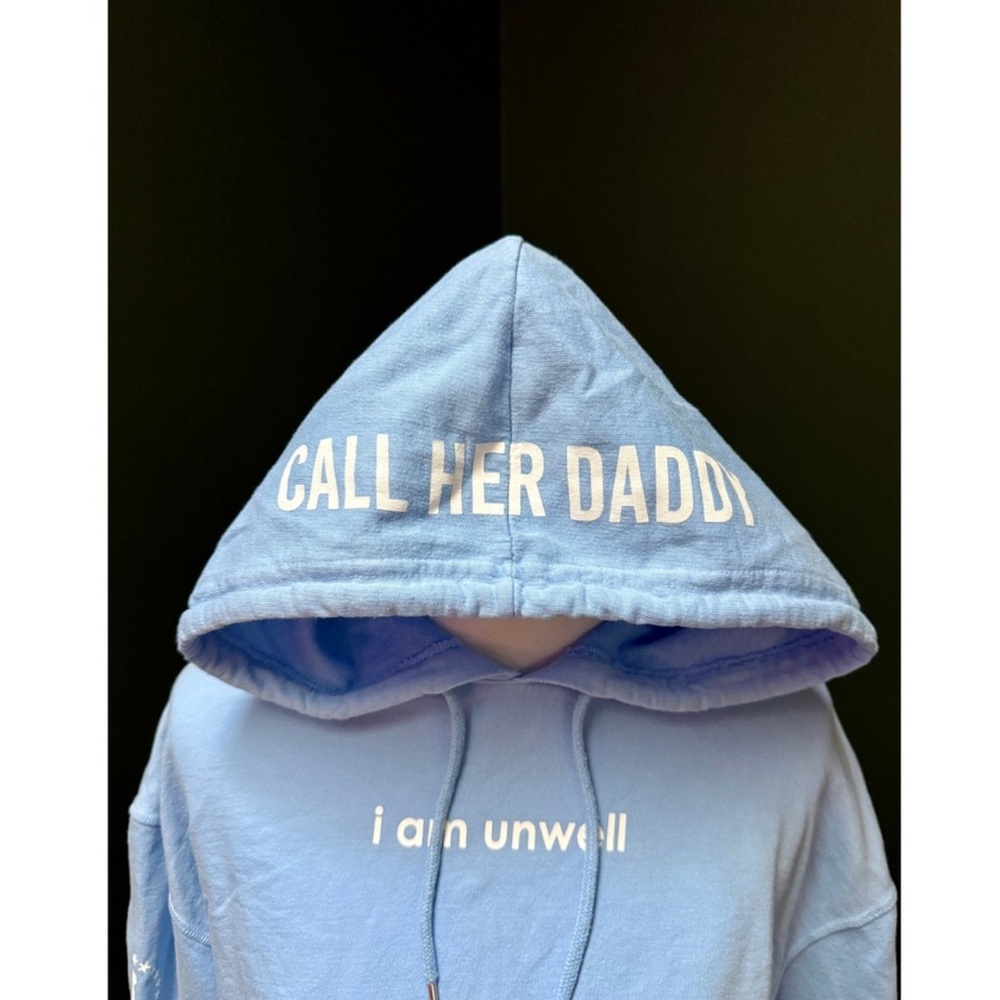Blue Graphic “Call her Daddy” Hoodie